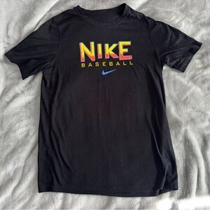 Nike Black T-Shirt with Vibrant Logo
